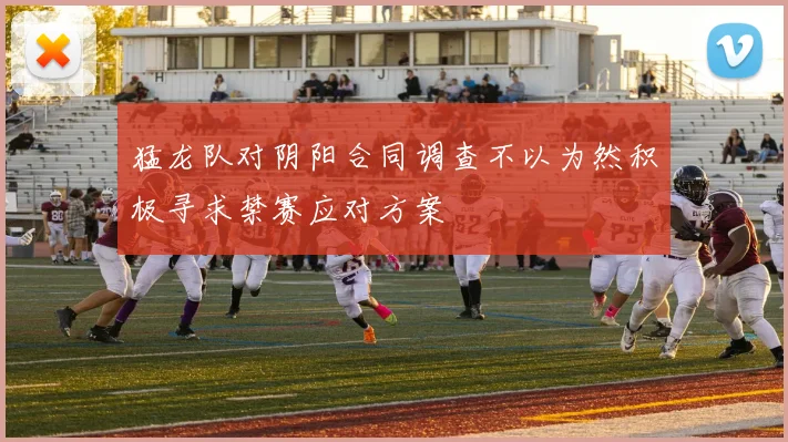 猛龙队对阴阳合同调查不以为然积极寻求禁赛应对方案